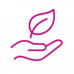 nd mit Blatt – Zeichen für Veränderung und neue Entscheidungen.